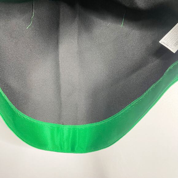 Zara Womens XSmall XS Kelly Green Satin Mini Skirt Asymmetrical Blogger Fave - Picture 6 of 10